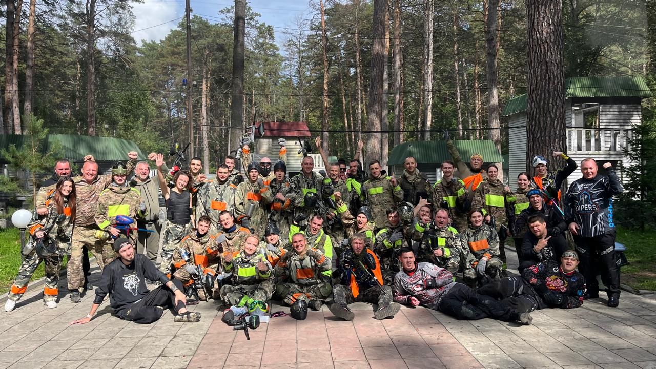 Лазертаг на природе